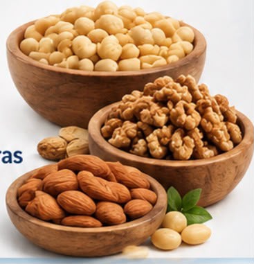 Promo  2 500 grs de Mani + 500 grs. de Nueces + 300 grs. de Almendras