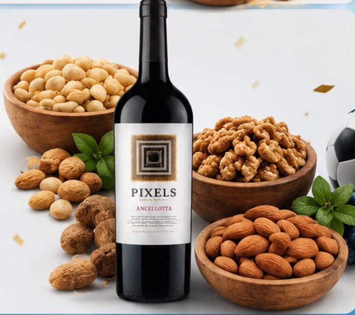 Promo 3 1 KG de Mani + 500 grs. de Nueces + 500 grs. de Almendras + 1 vino PIXEL