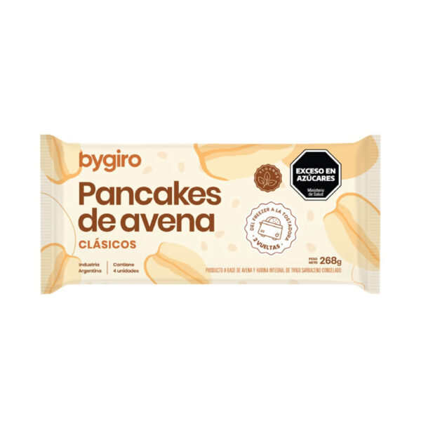 Pancakes de avena clasico  4 unidades