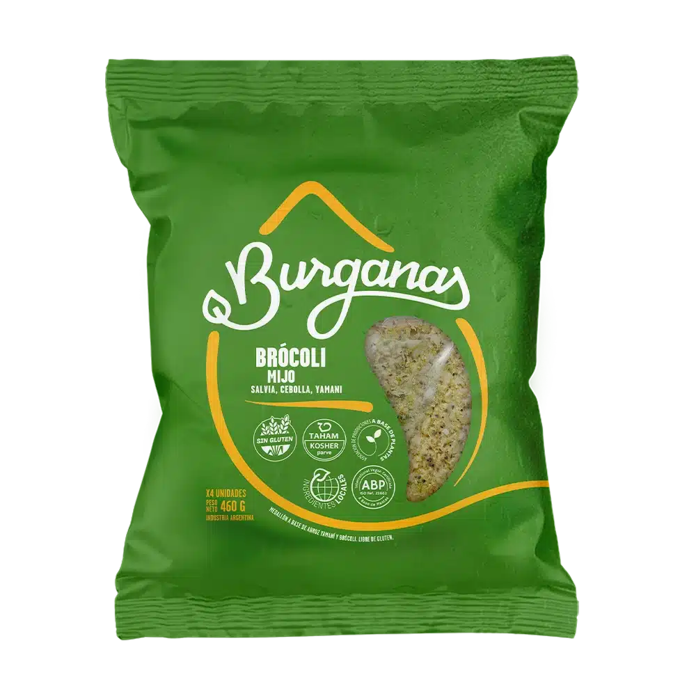Medallones Burgana de brocoli x 4 unid