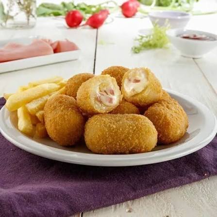 Mini croquetas jamon y queso x 300 grs.